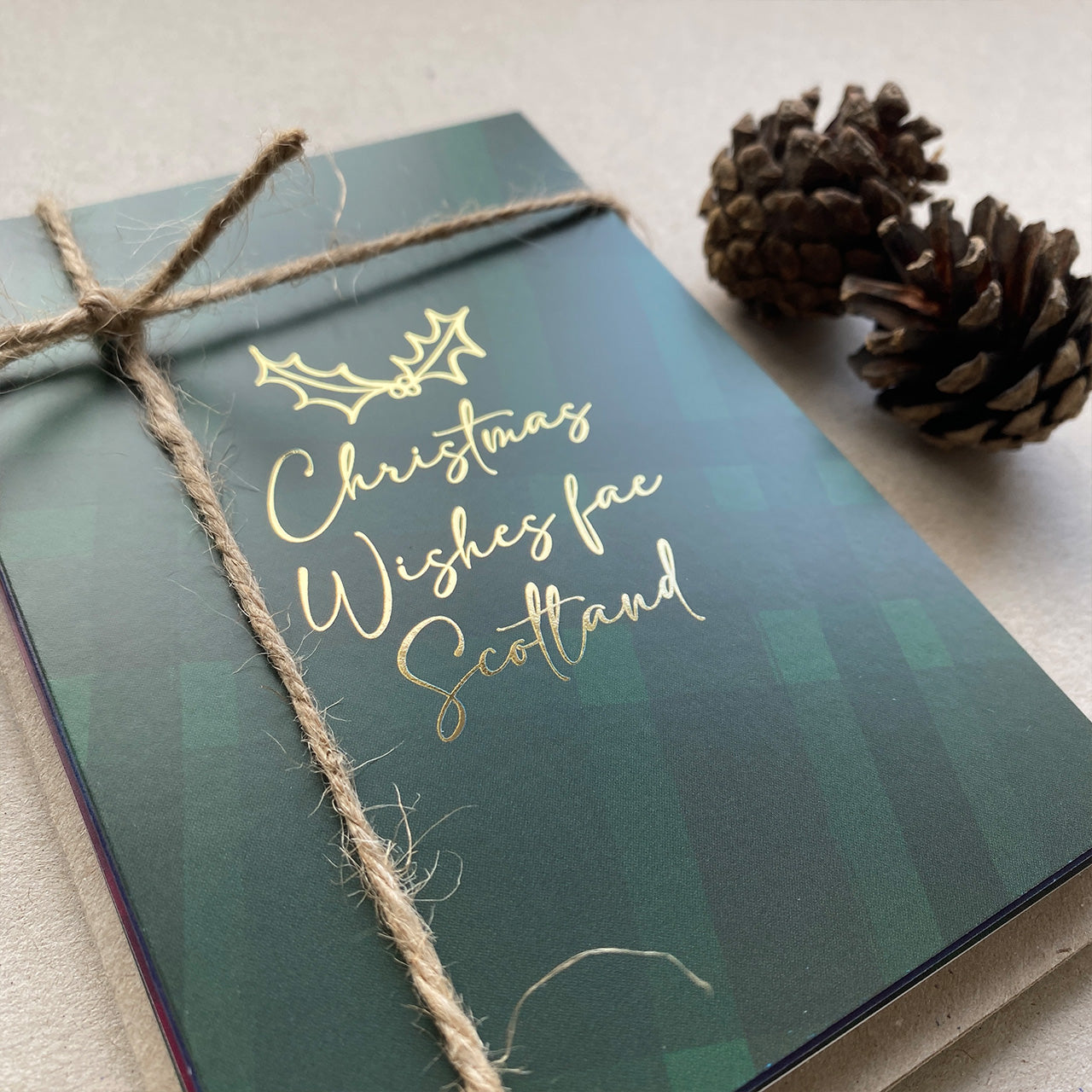 Luxury Scottish Christmas Card - Christmas Wishes fae Scotland