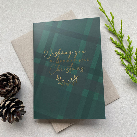 Luxury Scottish Christmas Card - Bonnie Christmas