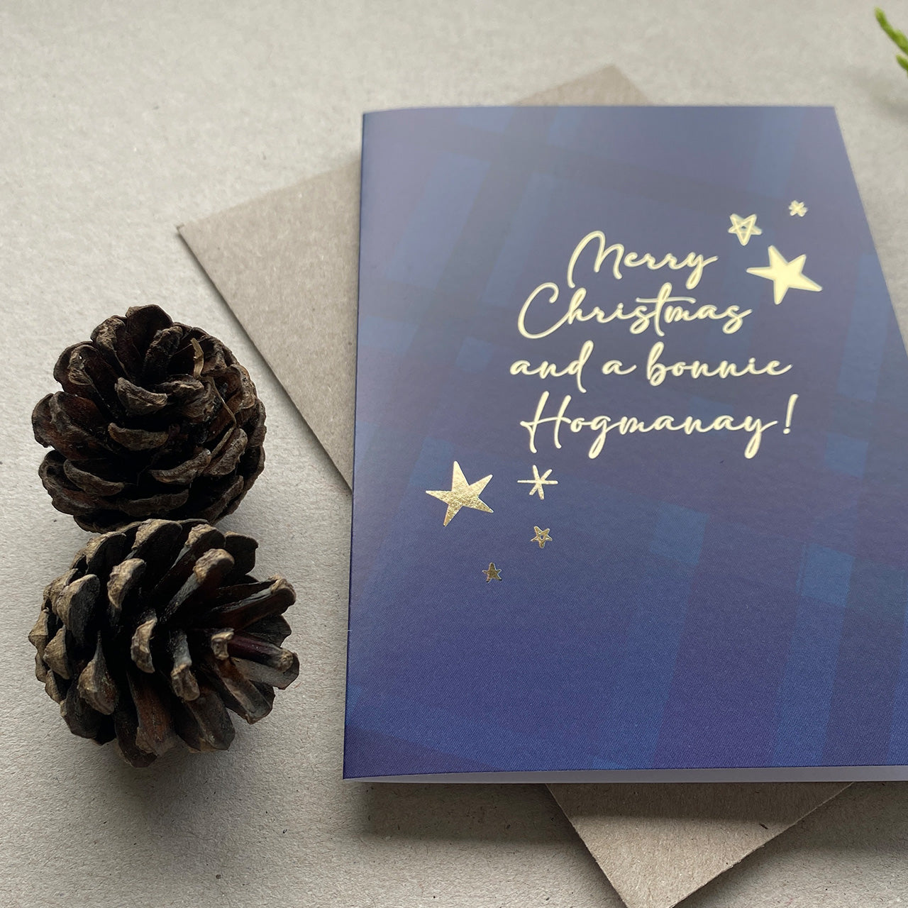 Luxury Scottish Christmas Card - Bonnie Hogmanay