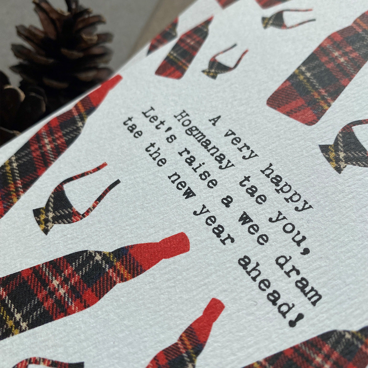 Raise a wee Dram Hogmanay Card Pack of 6