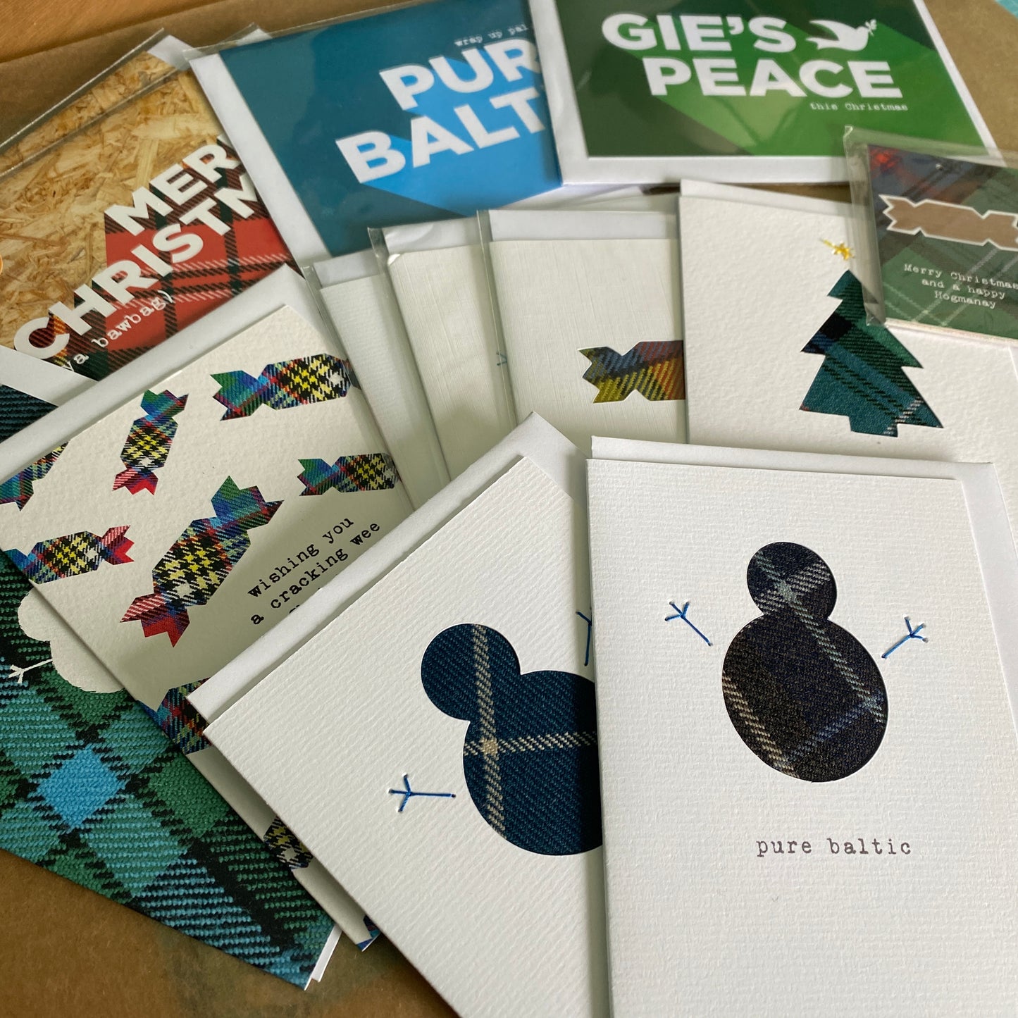 Bargain Box of Scottish Christmas Cards x 10