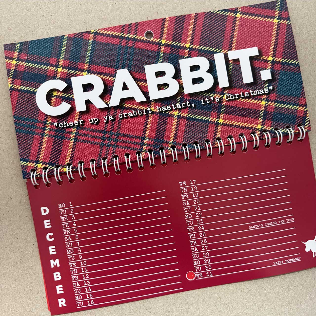 Scottish Insults Calendar 2025