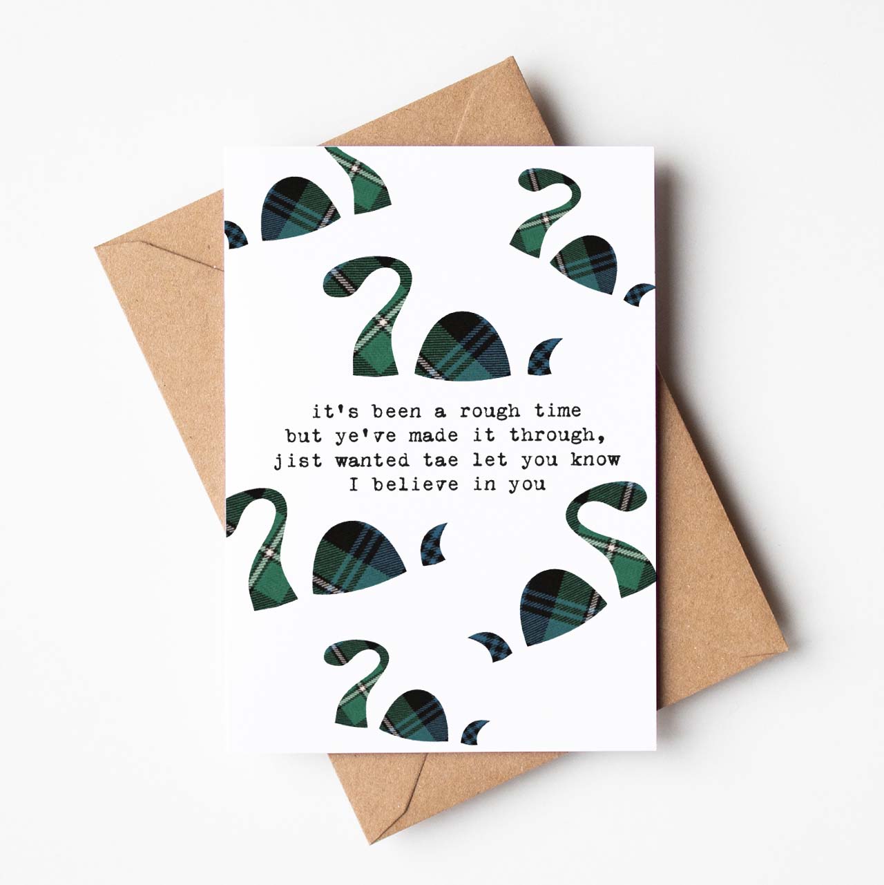 'I Believe In You' Scottish Card for Friends with Nessie - HiyaPal