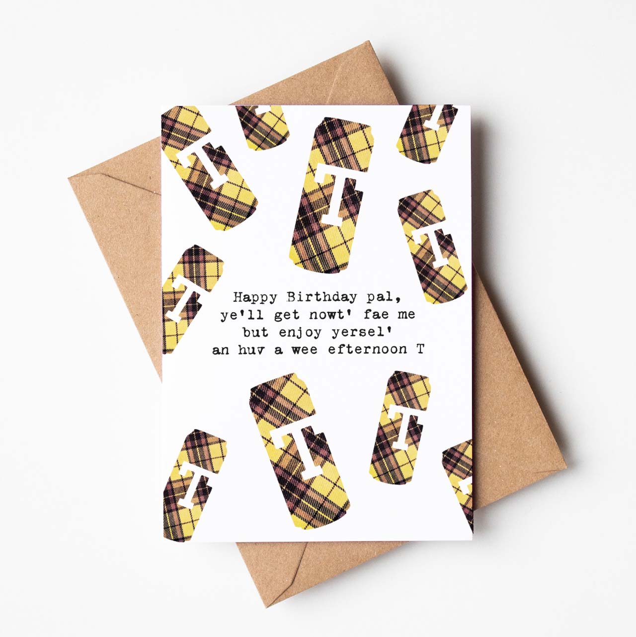 Funny Scottish Birthday Card T Lager - HiyaPal