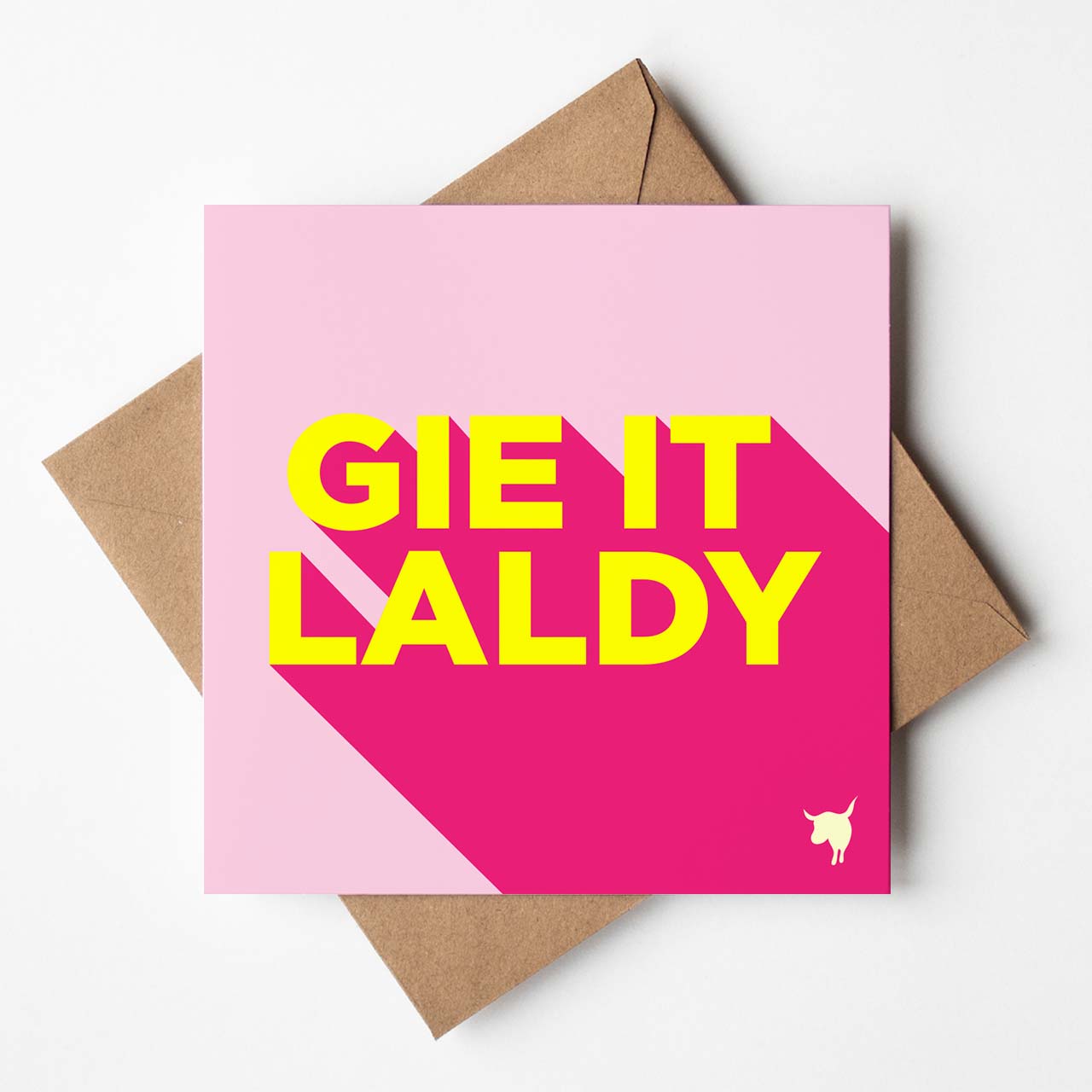 'Gie It Laldy' Scottish Celebration Card - HiyaPal