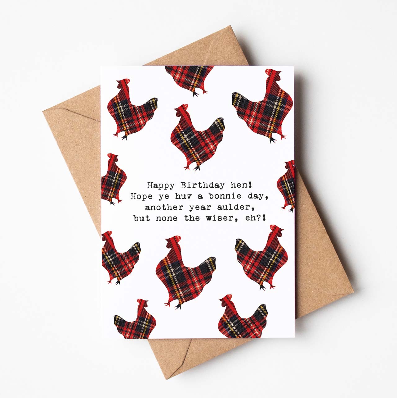 'Happy Birthday Hen' Scottish Birthday Card - HiyaPal
