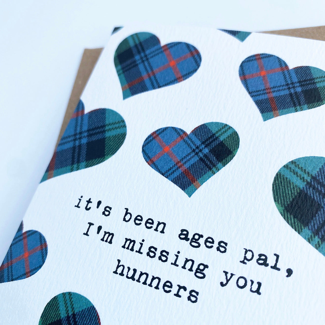 'Missing You Hunners' Scottish Thinking Of You Card - HiyaPal