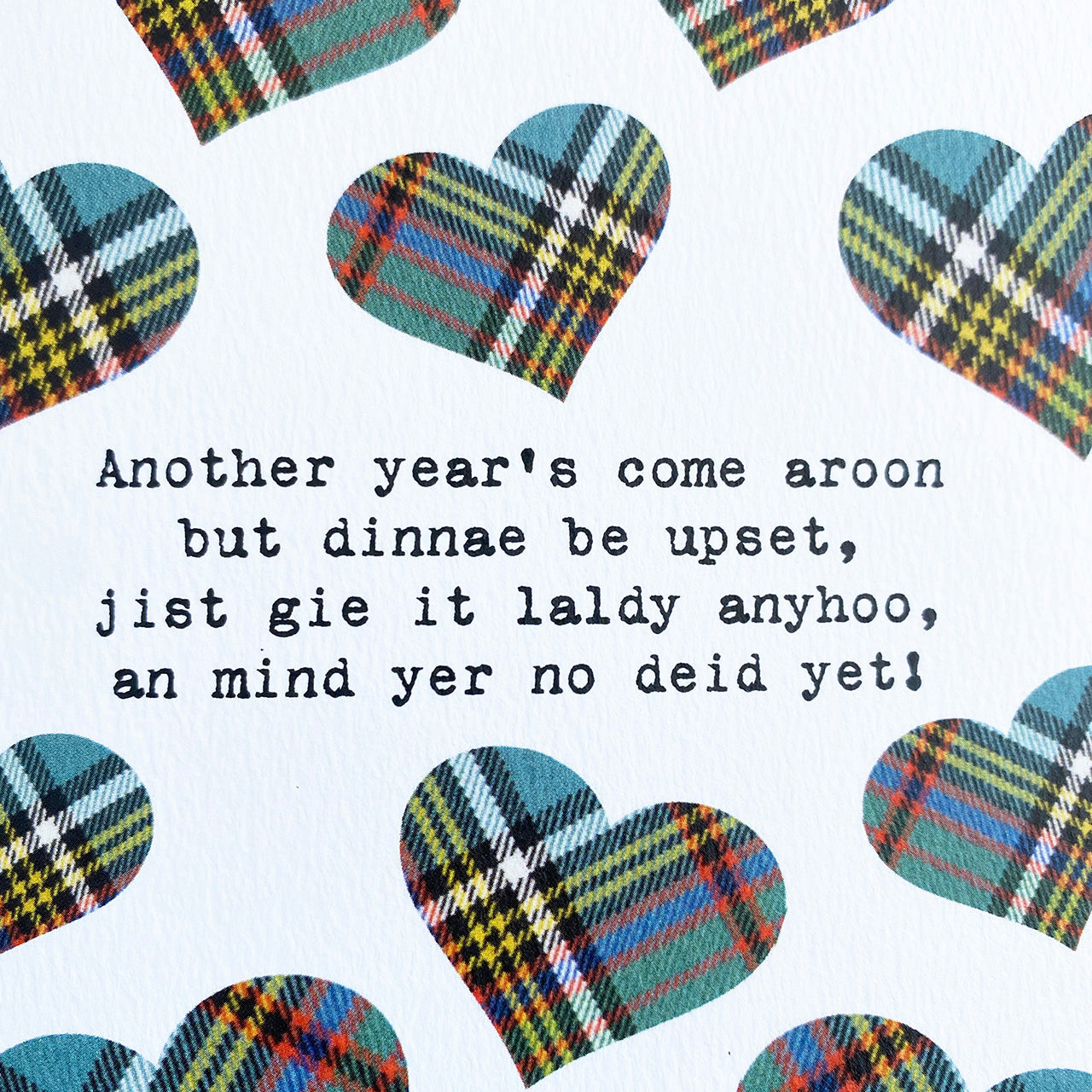 'No Deid Yet' Cheeky Scottish Birthday Card - HiyaPal