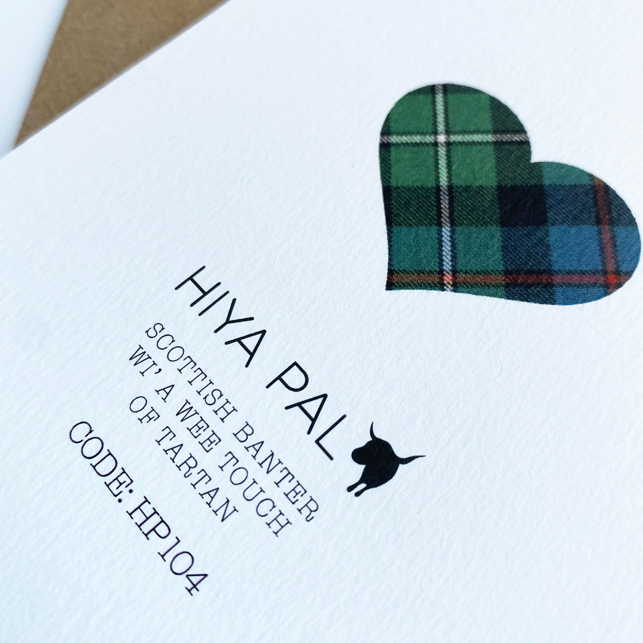 'Affy Sorry' Scottish Sympathy Card