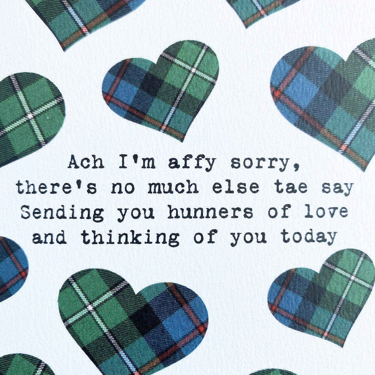 'Affy Sorry' Scottish Sympathy Card - HiyaPal
