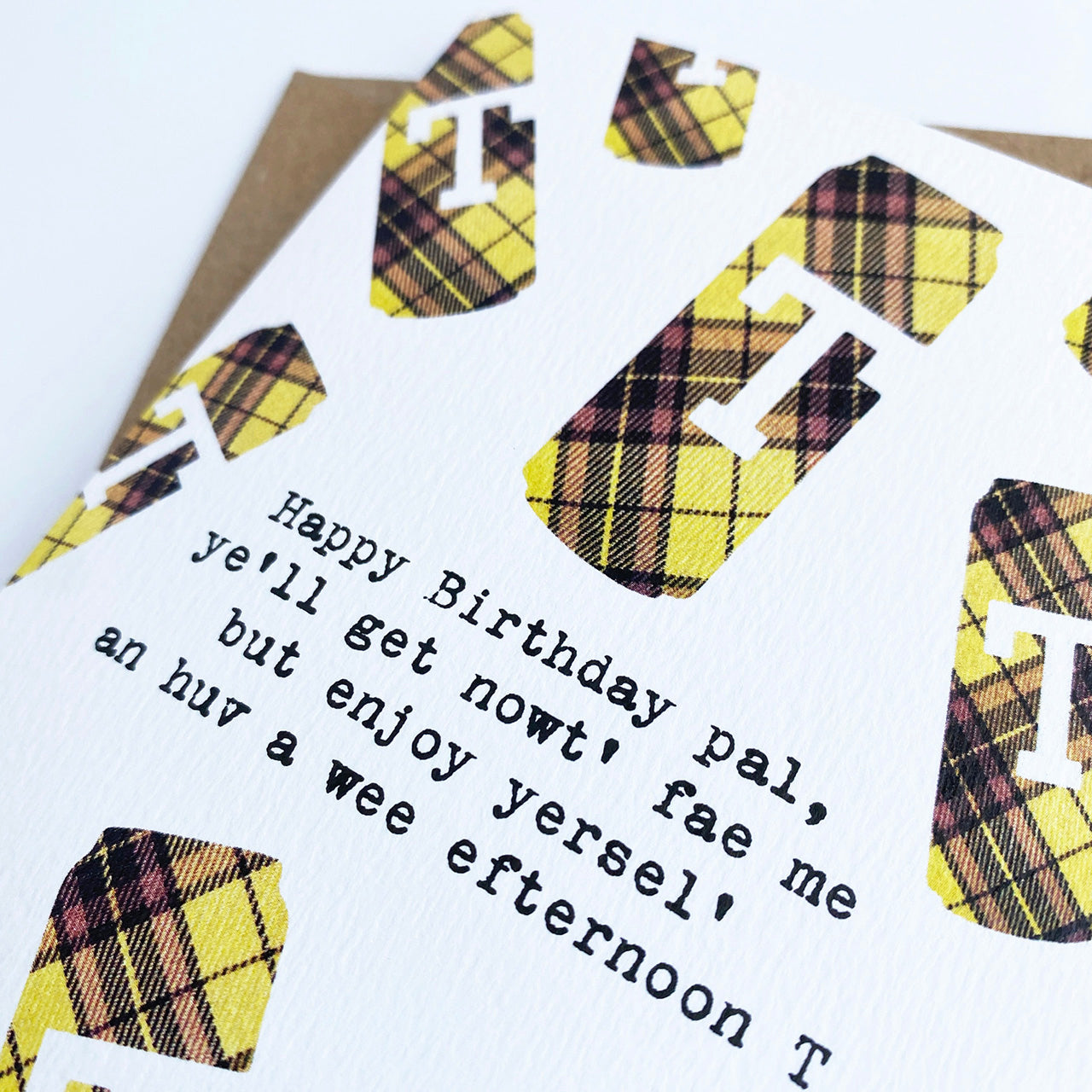 Funny Scottish Birthday Card T Lager - HiyaPal