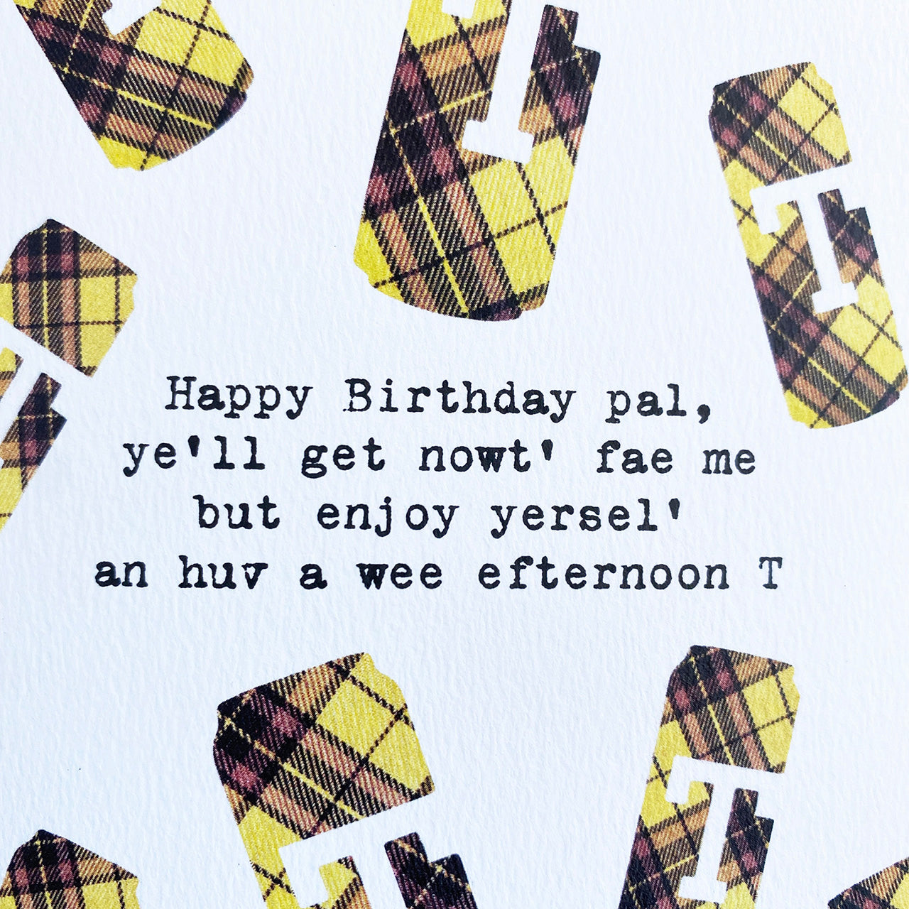 Funny Scottish Birthday Card T Lager