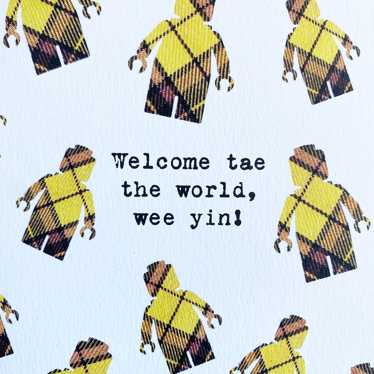 'Welcome Wee Yin' Scottish New Baby Card - HiyaPal