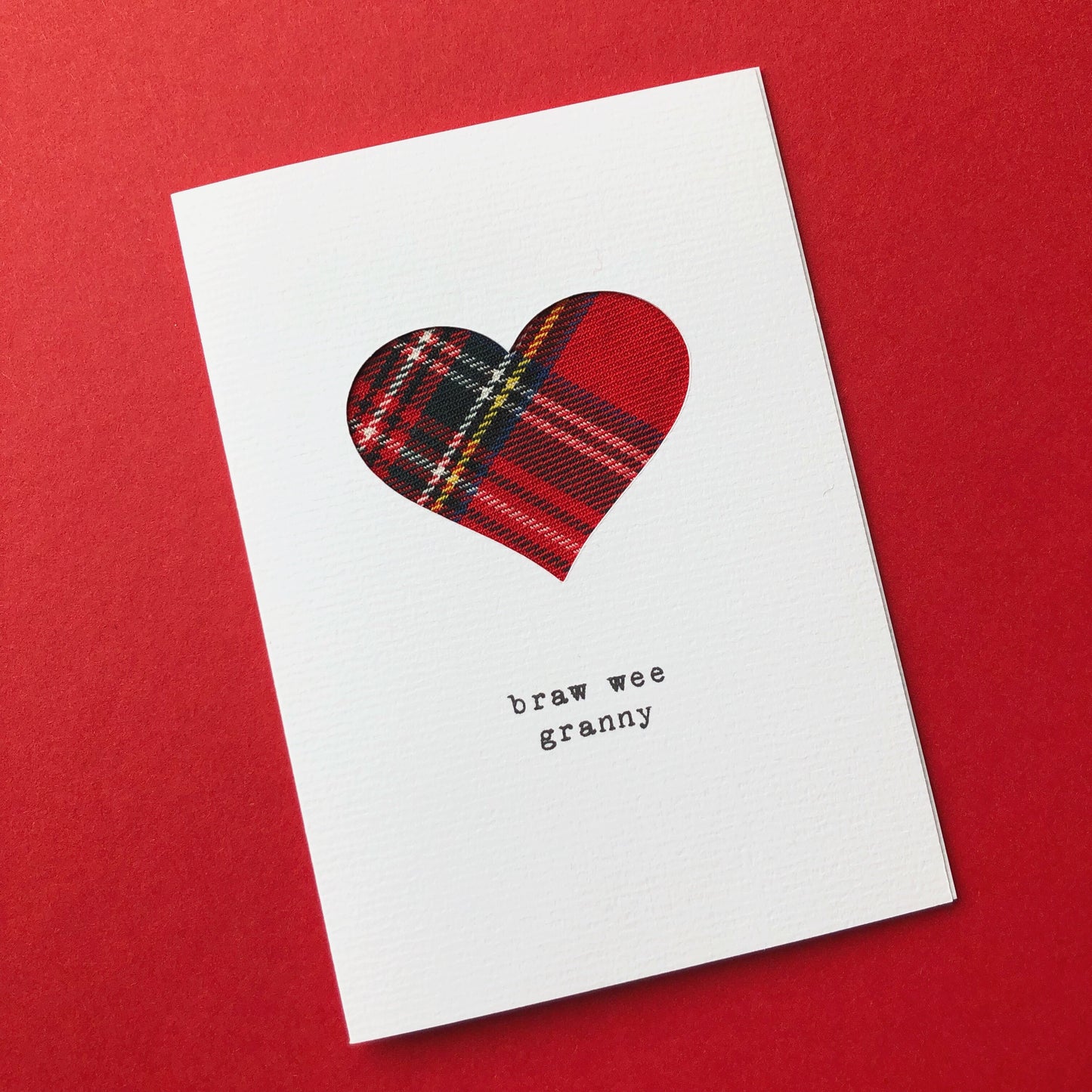 'Braw Wee Granny' Scottish Tartan Greeting Card - HiyaPal