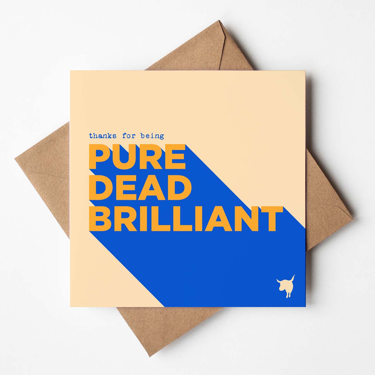 'Thanks for being Pure Dead Brilliant' Scottish Thank You Card - HiyaPal