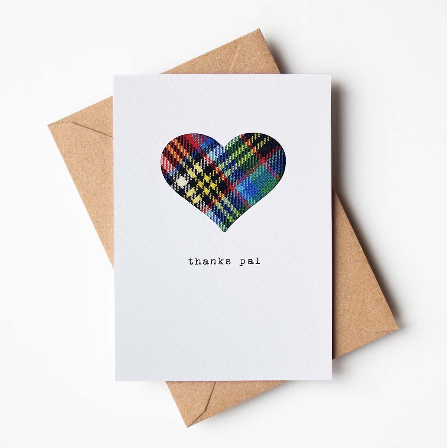 'Thanks Pal' Scottish Tartan Thank You Card - HiyaPal