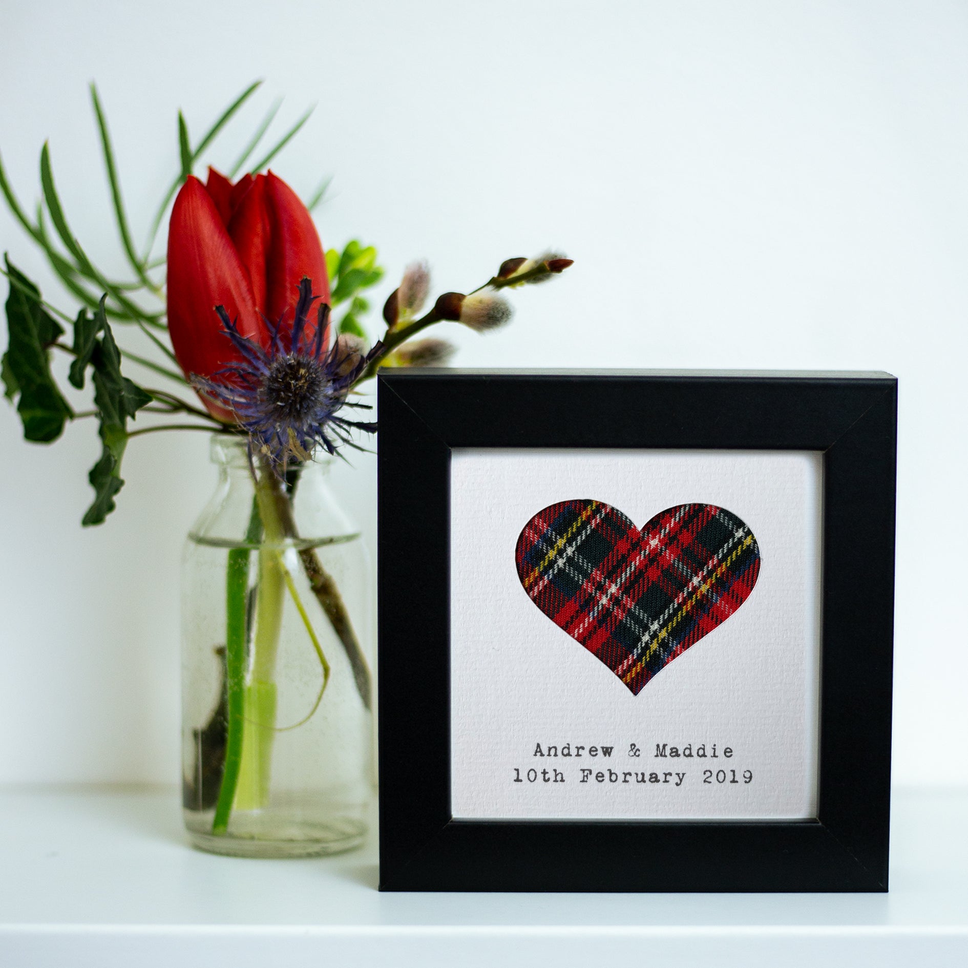 Scottish Wedding Gift Tartan Frame - HiyaPal